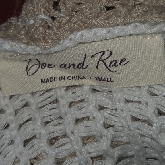 Doe & Rae Multi Color Stripe Hoodie Cardigan - Picture 4 of 4